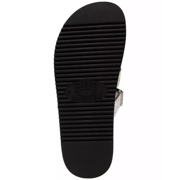 Steve Madden Women's Mayven-r Rhinestone Slide Sandals - Picture 5 of 5